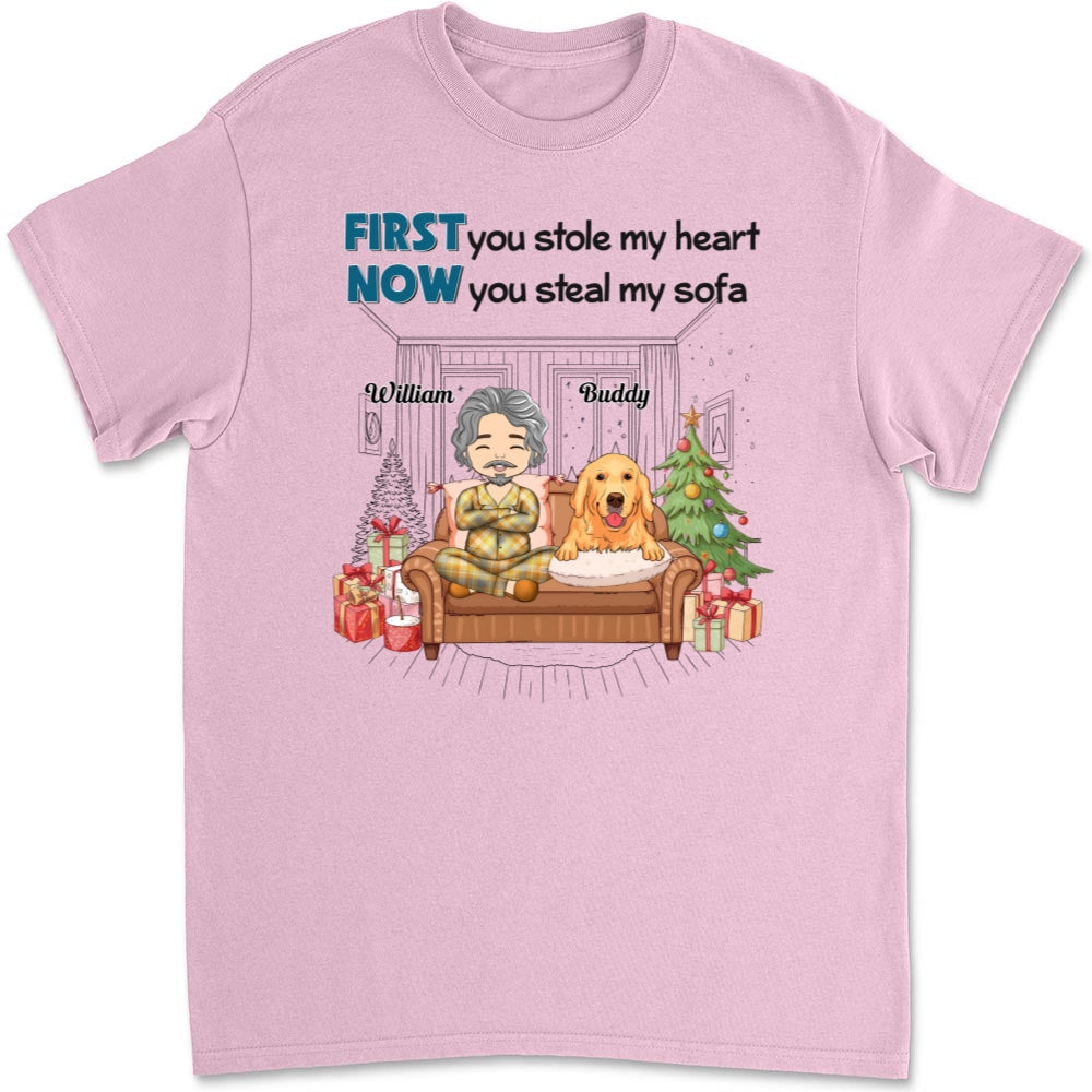 Stealing My Sofa - Customizable Unisex Personalized T-shirt for Pet Lovers