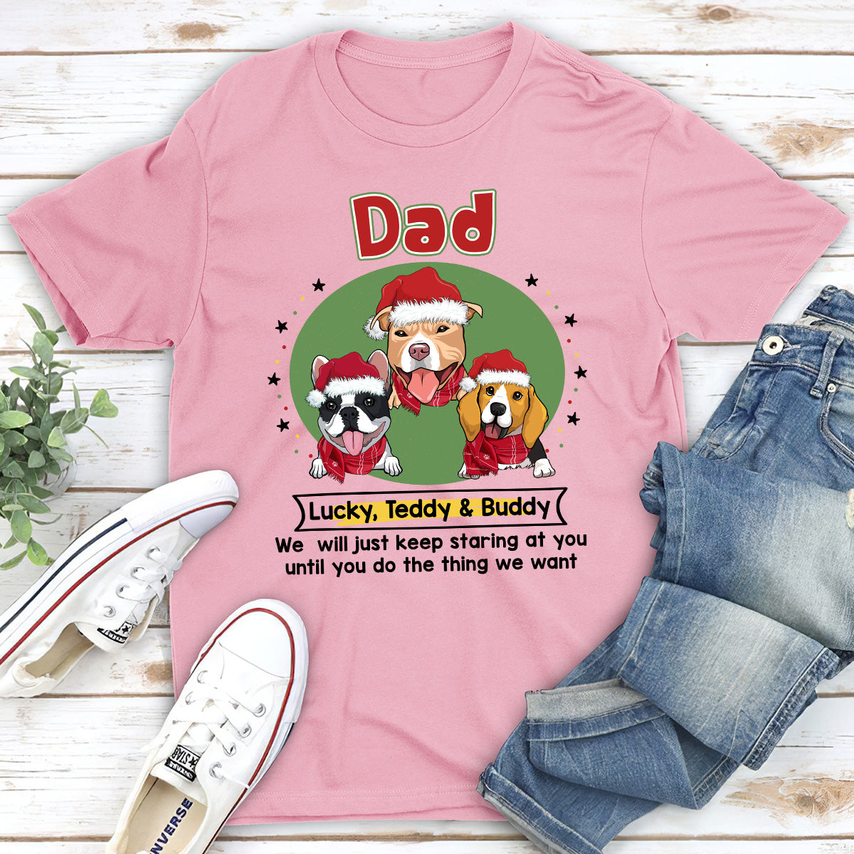 Personalized Unisex 'I Will Just Keep Staring At You' T - Shirt for Pet Lovers