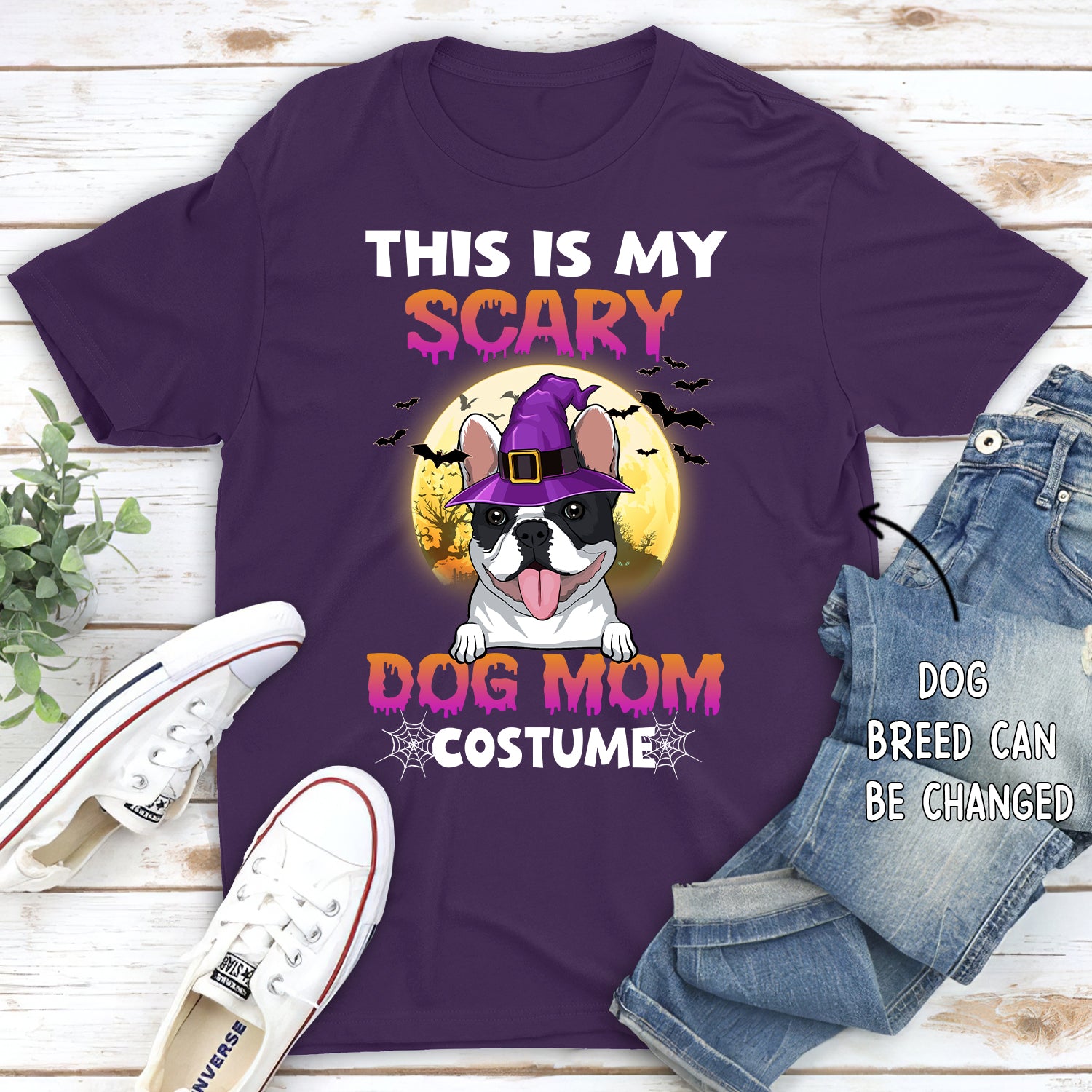 Scary Dog Mom - Customizable Unisex Personalized T-shirt for Pet Lovers