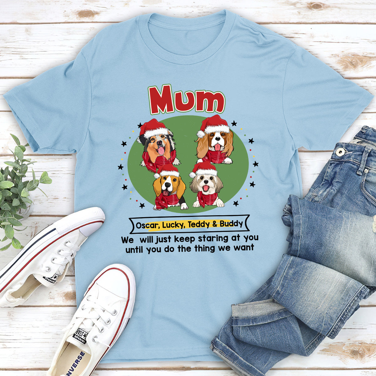 Personalized Unisex 'I Will Just Keep Staring At You' T - Shirt for Pet Lovers