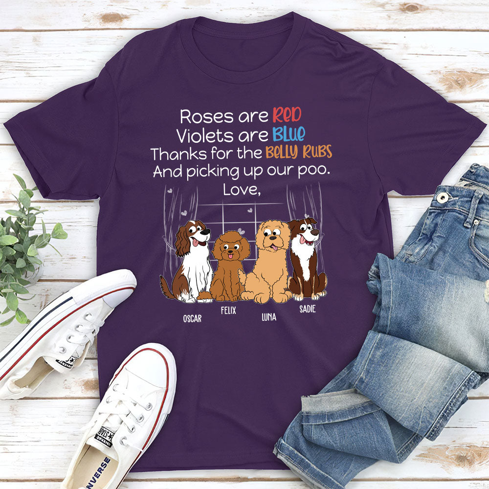 Personalized Custom Unisex 'Picking Up My Poo' T-shirt for Pet Lovers