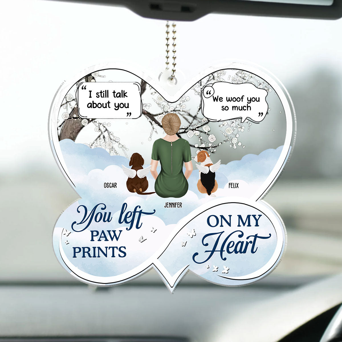 Personalized Acrylic Car Ornament - If Love Could Have Saved You