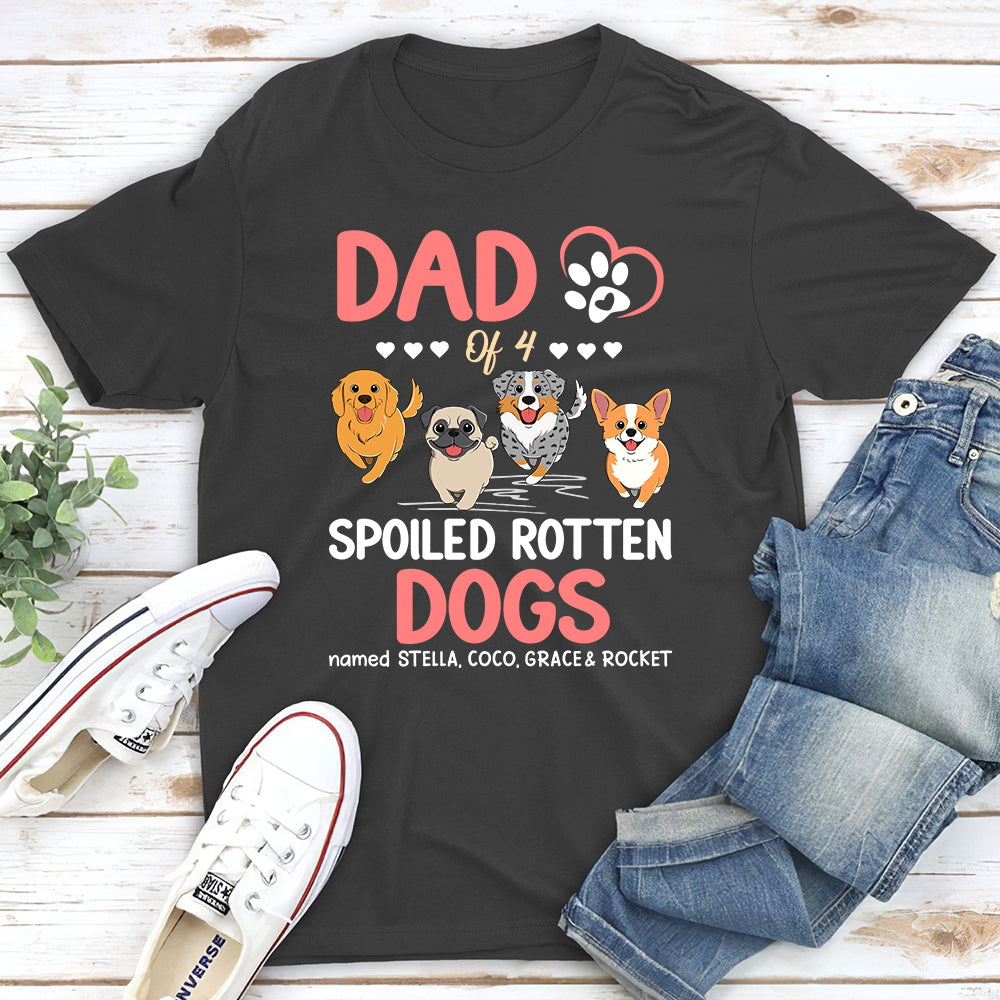Personalized Unisex T-shirt for Proud Parents of Spoiled Dogs