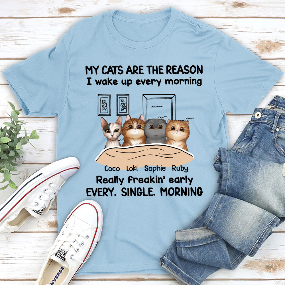 Customizable Unisex 'Wake Up Early' T-shirt - Ideal Gift for Pet Lovers