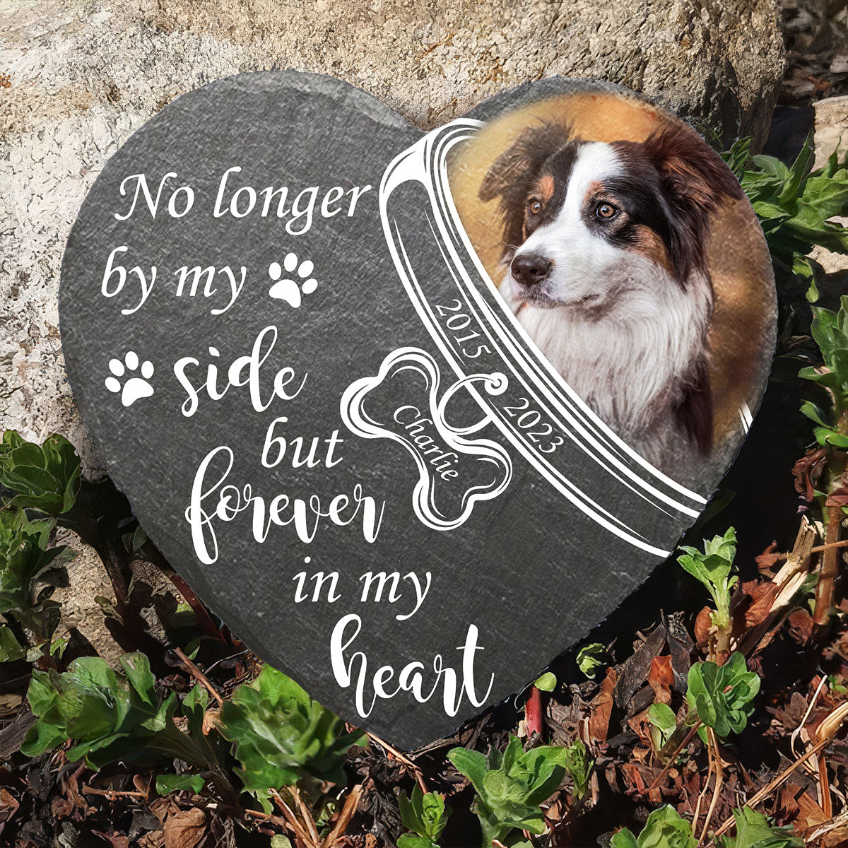 Forever in My Heart - Customizable Pet Memorial Stone for Lasting Remembrance