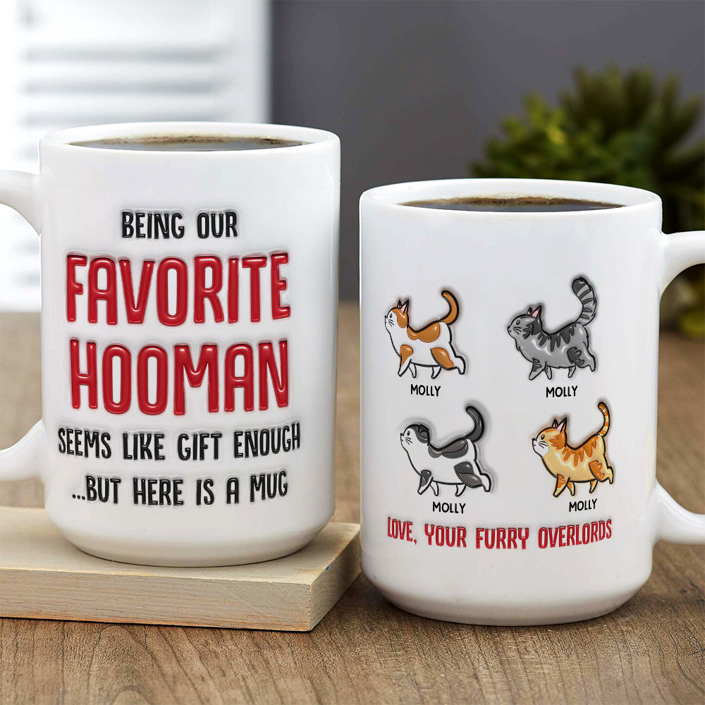 Personalized 3D Inflated Effect Ceramic Mug - Ideal Gift for Loved Ones