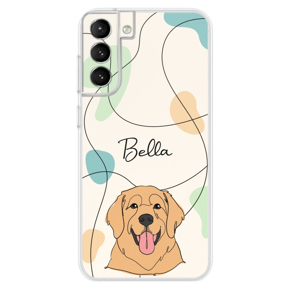 Adorable Customizable Dog Line Personalized Phone Case