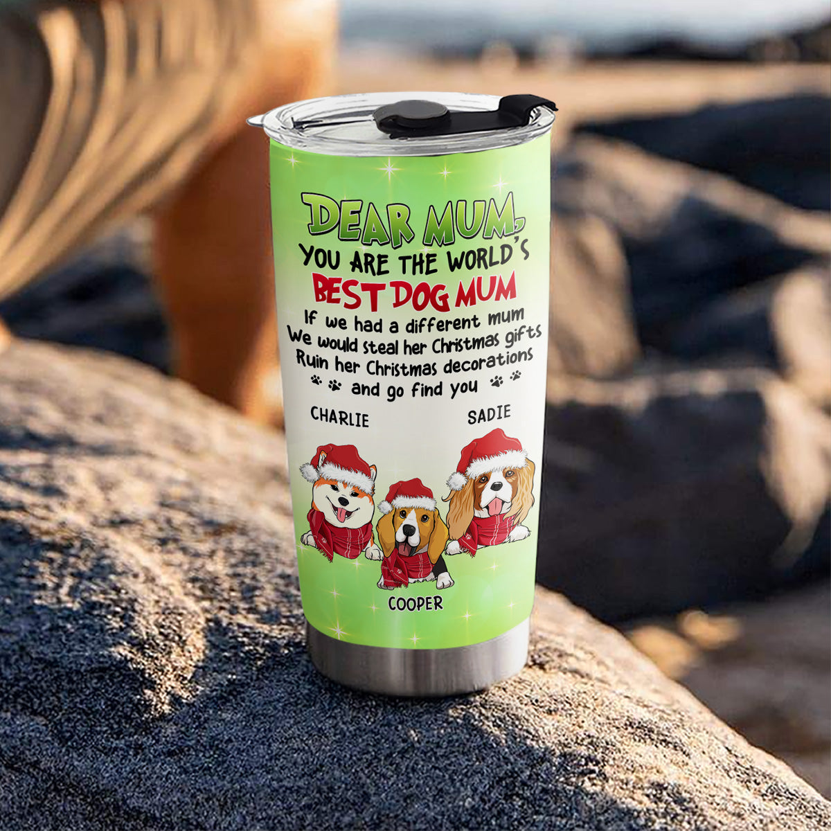 Customizable Christmas Gift: Personalized Stainless Steel Tumbler