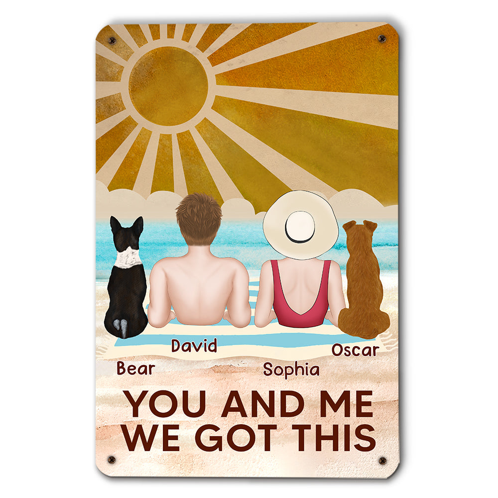 Customizable Personalized Metal Sign - 'We Got This' for Memorable Decor