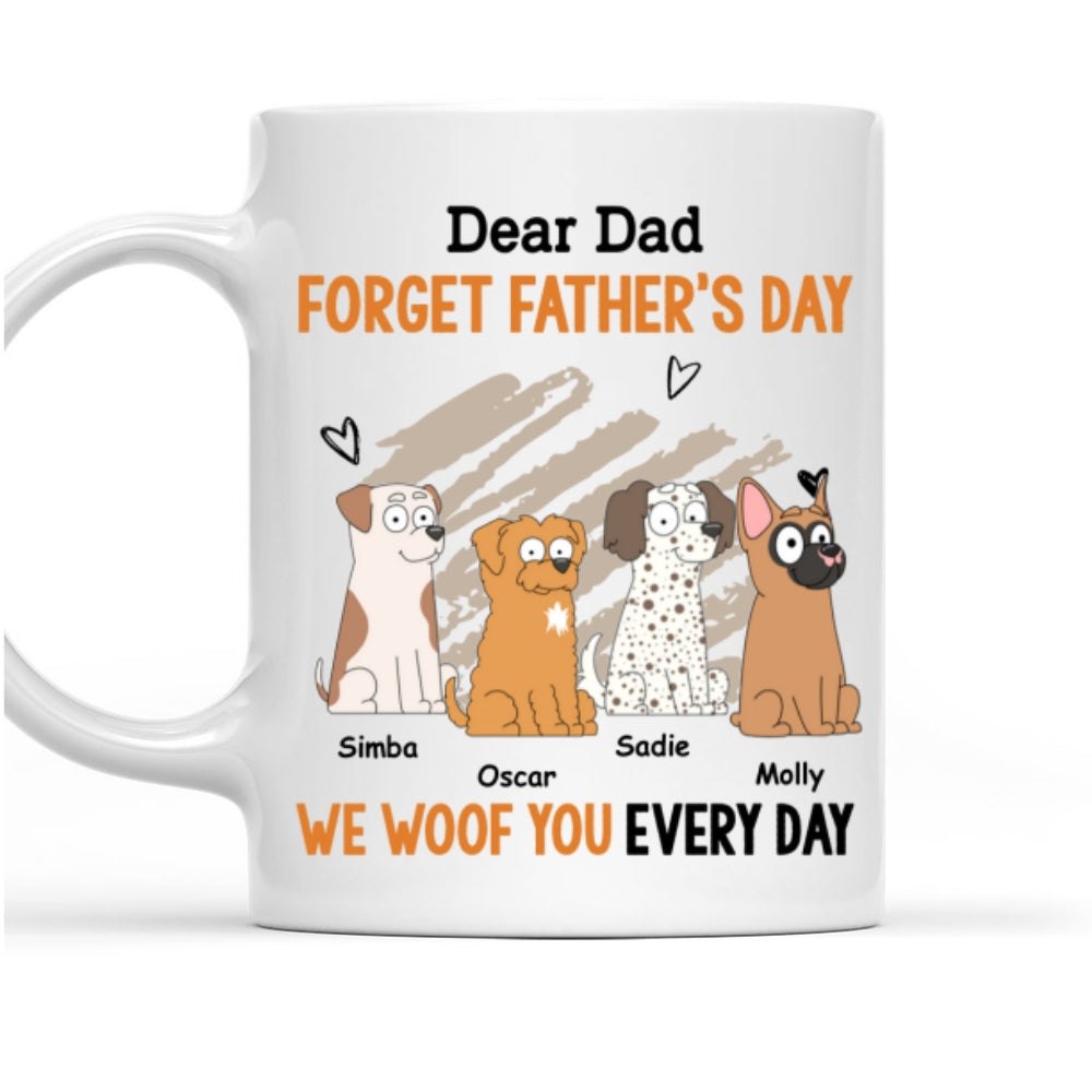Woof Every Day - Customizable Personalized Coffee Mug for Pet Lovers