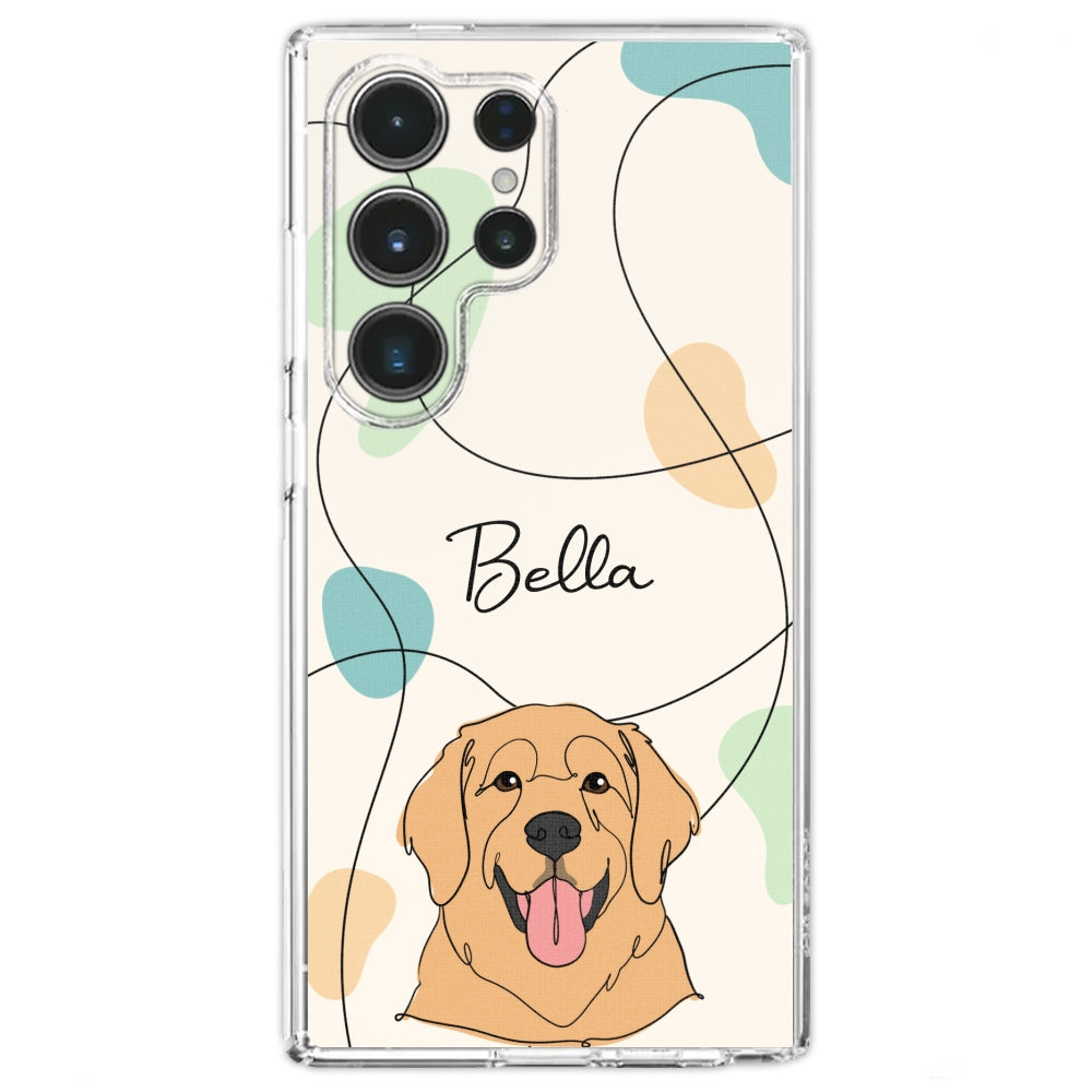 Adorable Customizable Dog Line Personalized Phone Case