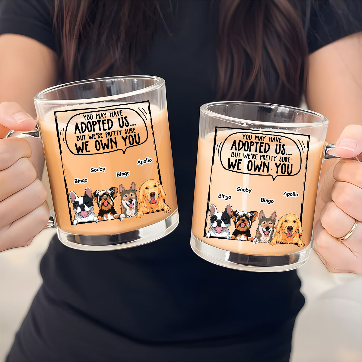 Pretty Sure - Customizable Personalized Glass Mug for Unique Beverage Experiences