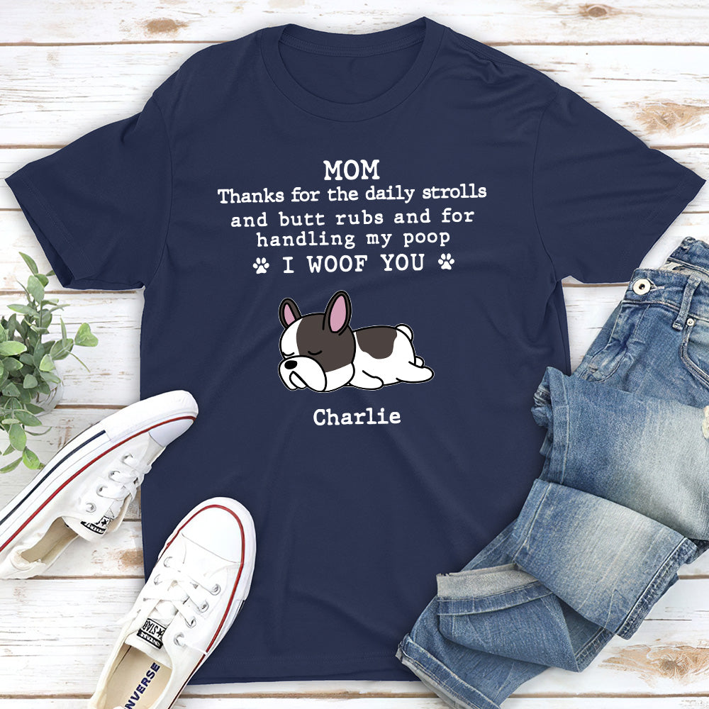 Personalized Custom Unisex 'Handling My Poop' T-shirt - Ideal Gift for Pet Lovers