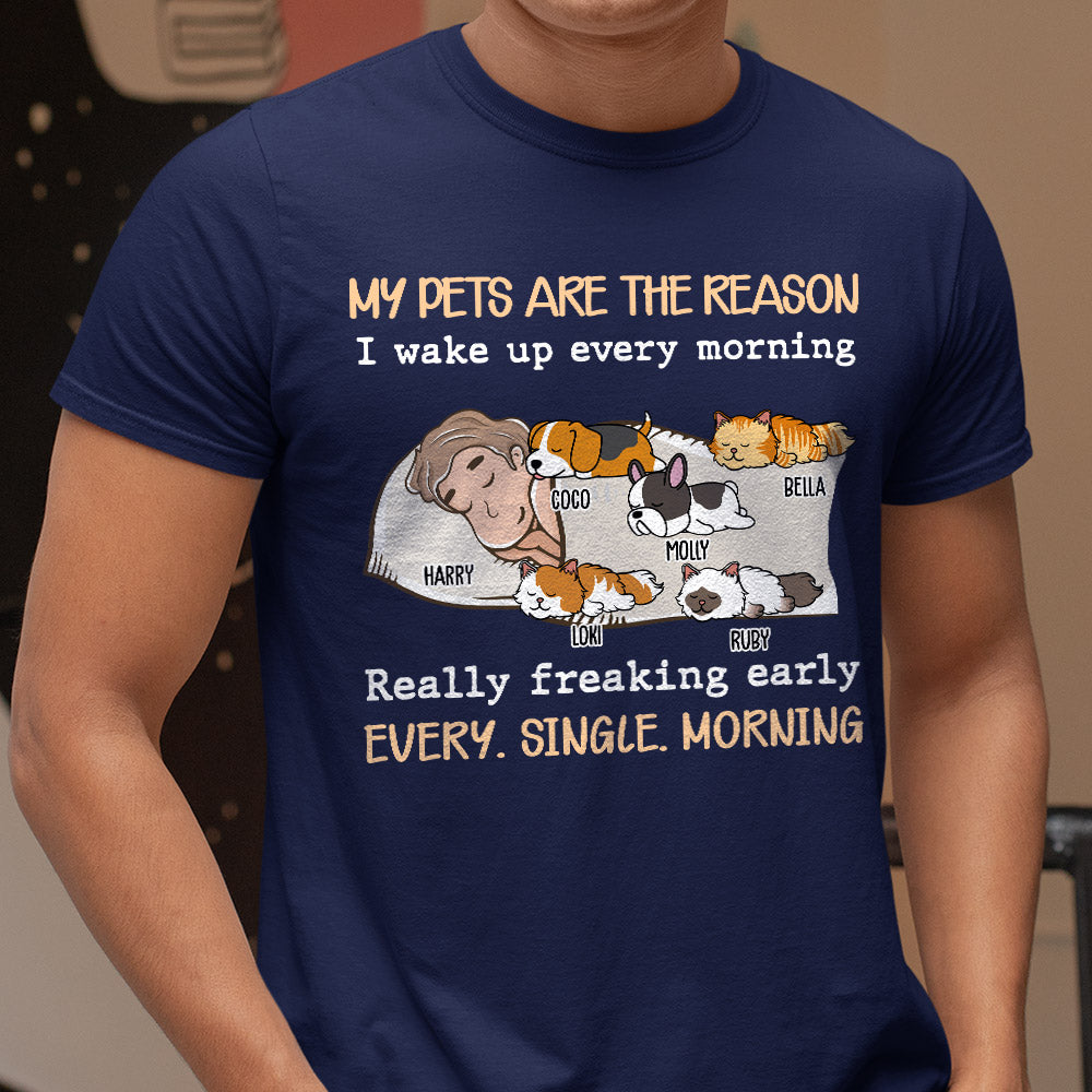 Personalized Custom 'My Pet Is The Reason' Premium T-shirt - Ideal Gift for Pet Lovers