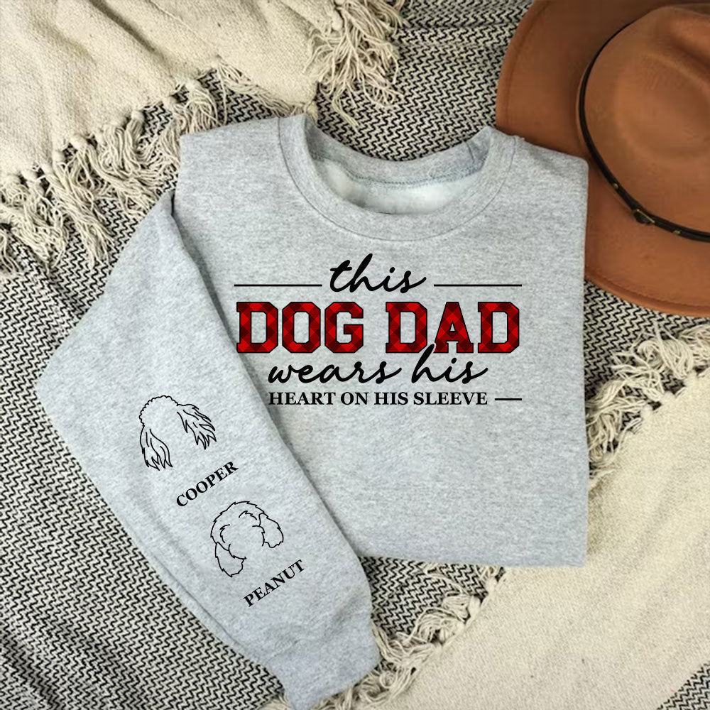 Heart On Sleeve - Customizable Personalized Sweatshirt for Pet Lovers