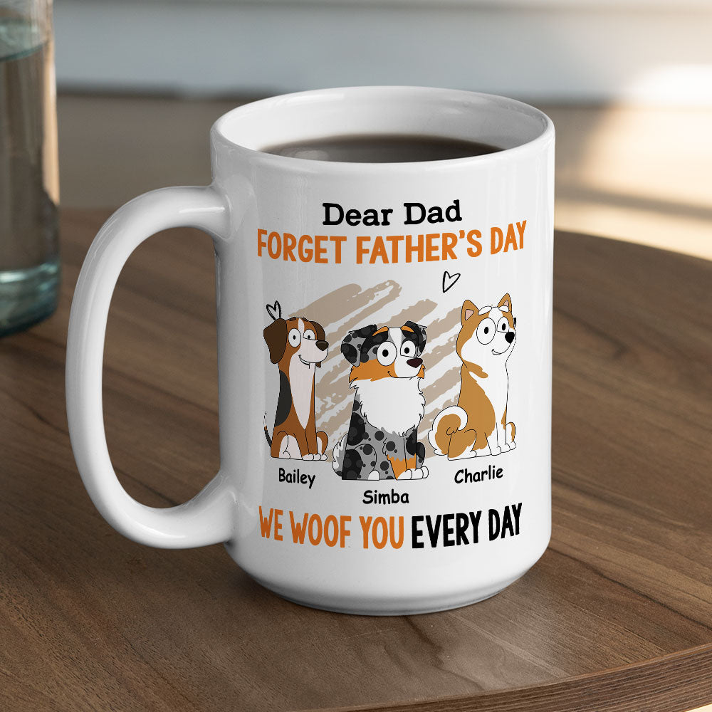 Woof Every Day - Customizable Personalized Coffee Mug for Pet Lovers