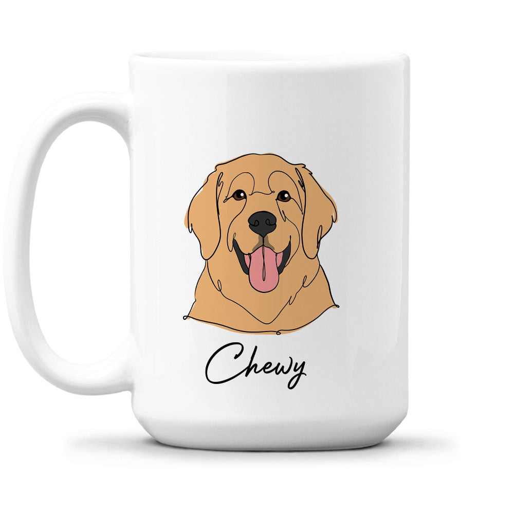 Customizable Personalized Dog-Themed Coffee Mug