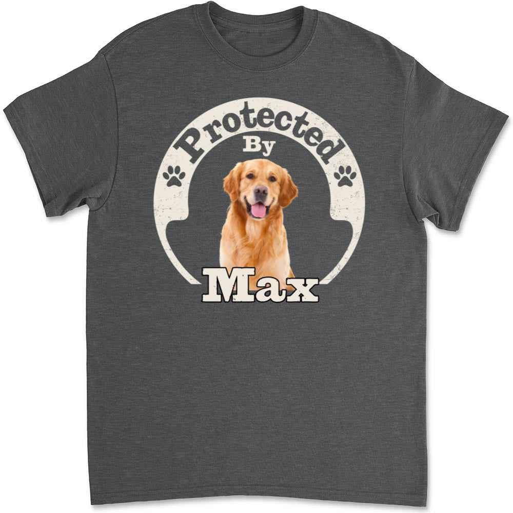 Personalized Human & Dog Photo Ver 2 Unisex T-Shirt - Ideal Gift for Pet Lovers