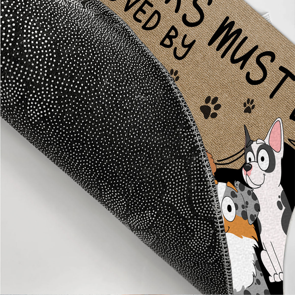 Dog-Approved Personalized Custom Doormat for Pet Lovers