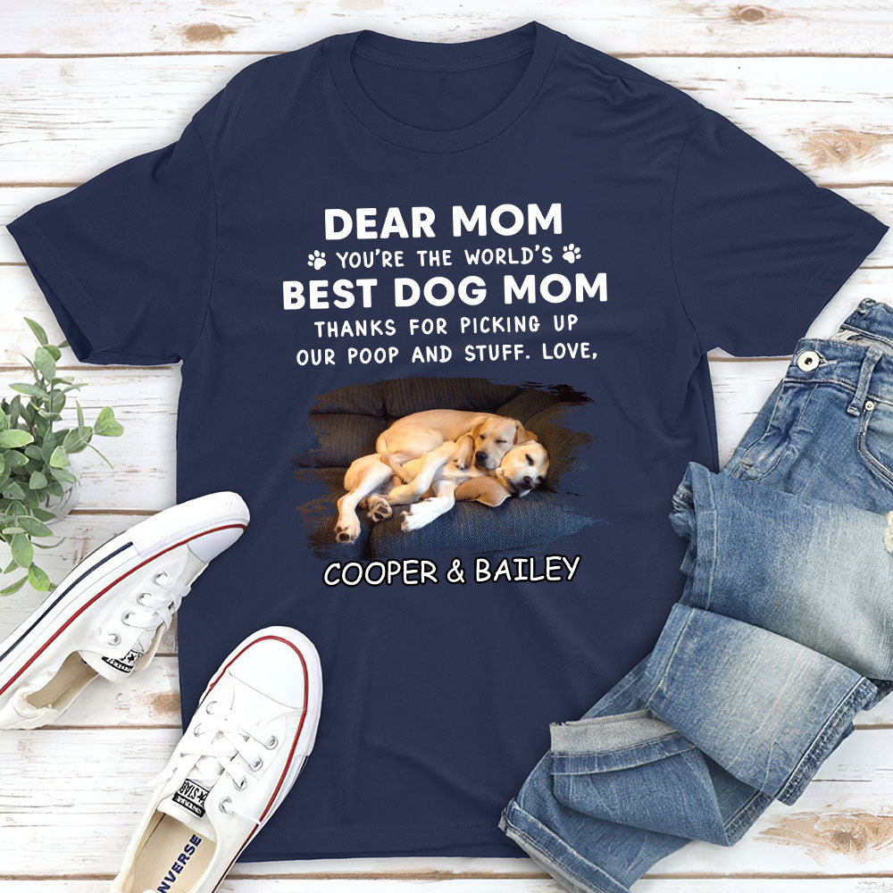 Dear Dad Sleeping Personalized Custom Unisex Pet Lover T-shirt