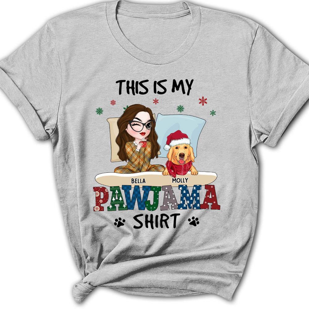 Customizable Pawjama Sleepshirt - Personalized Women's T-shirt for Pet Lovers