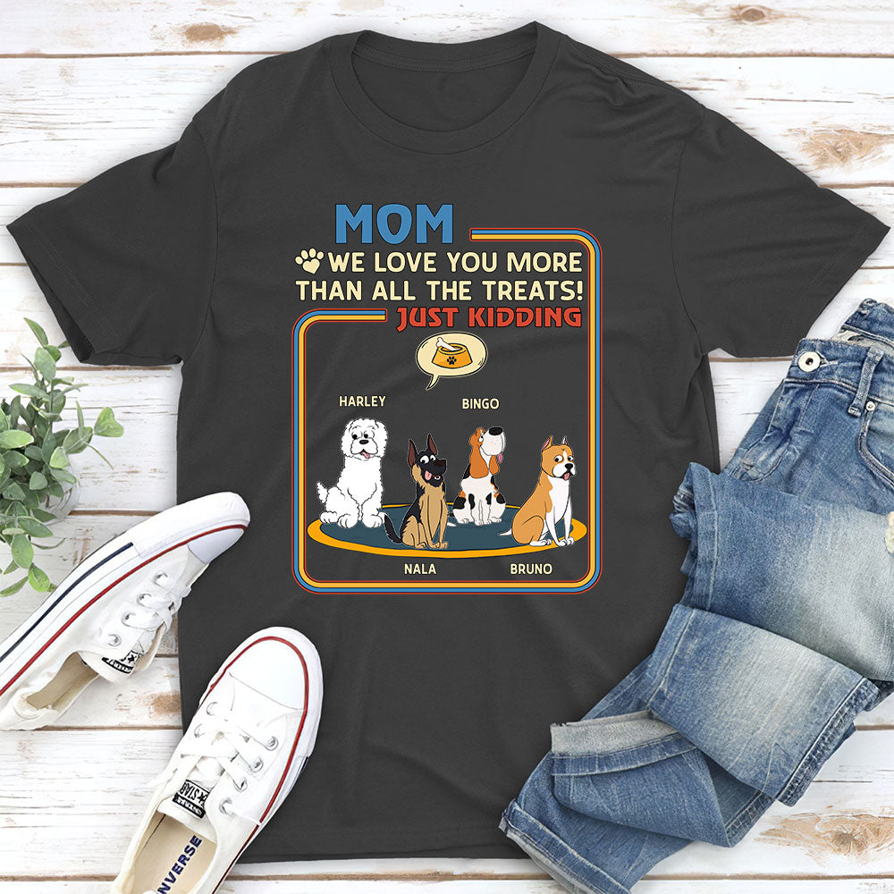 Personalized 'I Love You More Than My Food' Unisex T-shirt - Ideal Gift for Pet Lovers