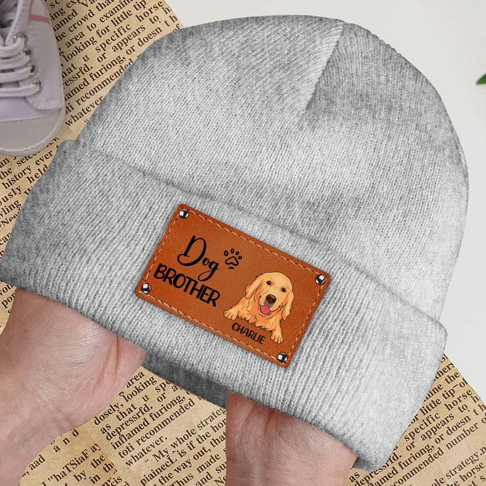 Dog Brother - Customizable Personalized Baby Beanie for Fall and Winter