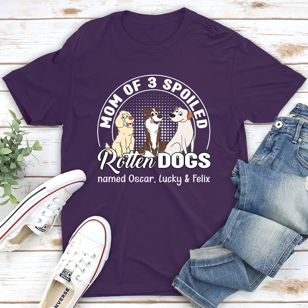 Spoiled Rotten Dog - Customizable Fluorescent Personalized T-shirt for Pet Lovers