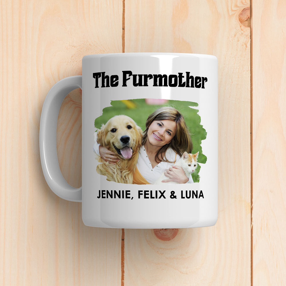 Personalized Fur Parents Photo Custom Coffee Mug - Ideal Gift for Pet Lovers