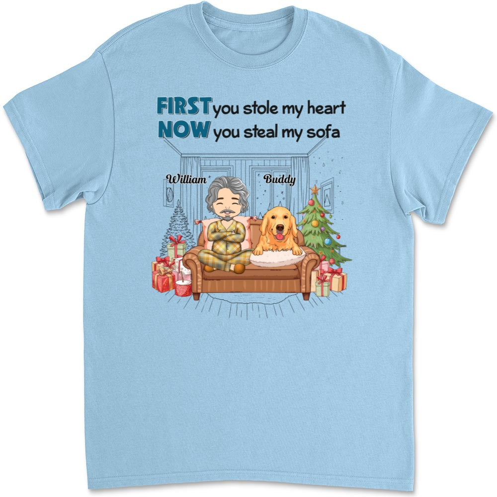 Stealing My Sofa - Customizable Unisex Personalized T-shirt for Pet Lovers