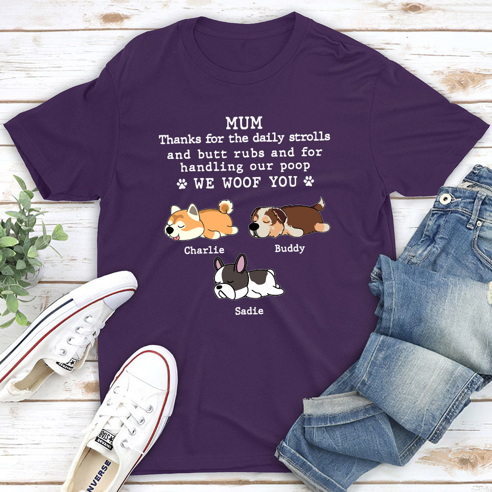 Personalized Custom Unisex 'Handling My Poop' T-shirt - Ideal Gift for Pet Lovers