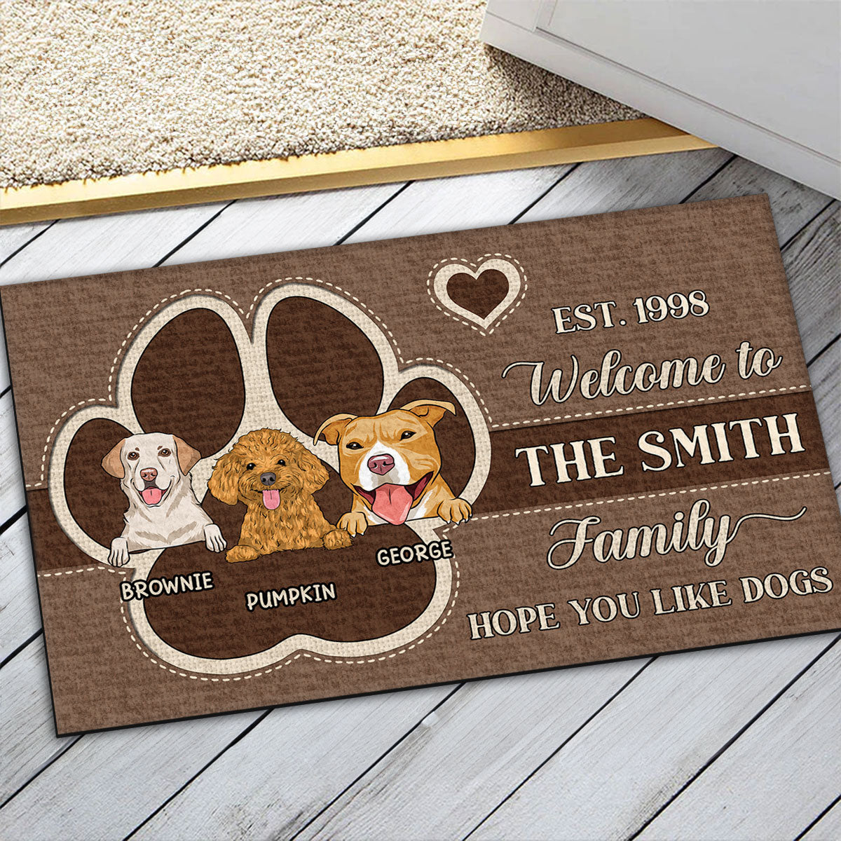 Personalized Pet Doormat - A Warm Welcome for Your Home