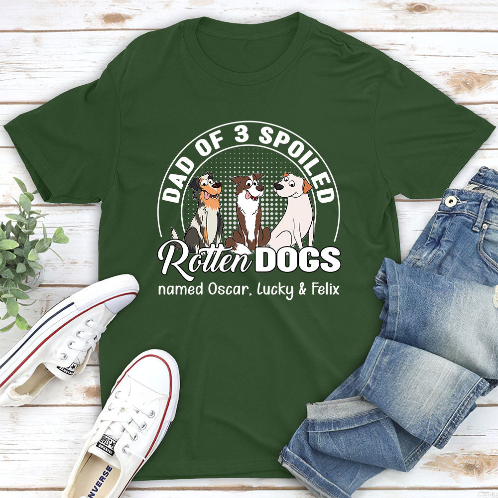 Spoiled Rotten Dog - Customizable Fluorescent Personalized T-shirt for Pet Lovers