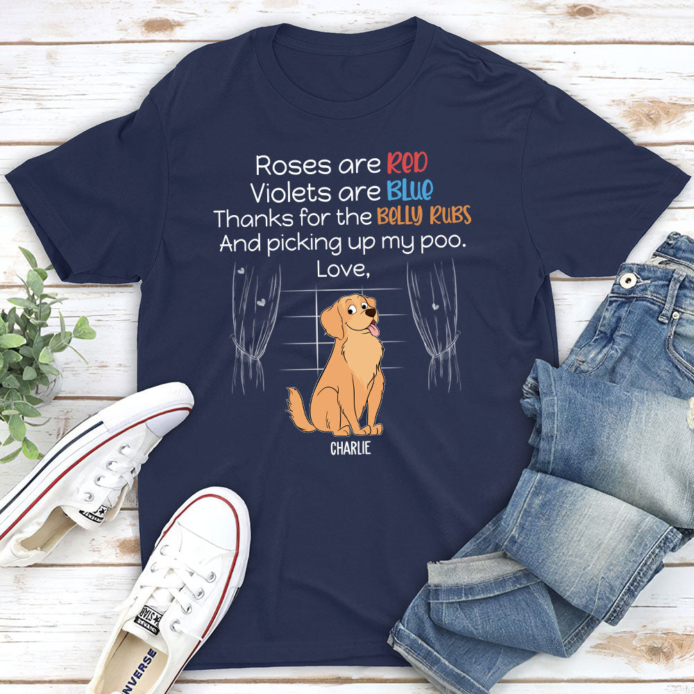 Personalized Custom Unisex 'Picking Up My Poo' T-shirt for Pet Lovers