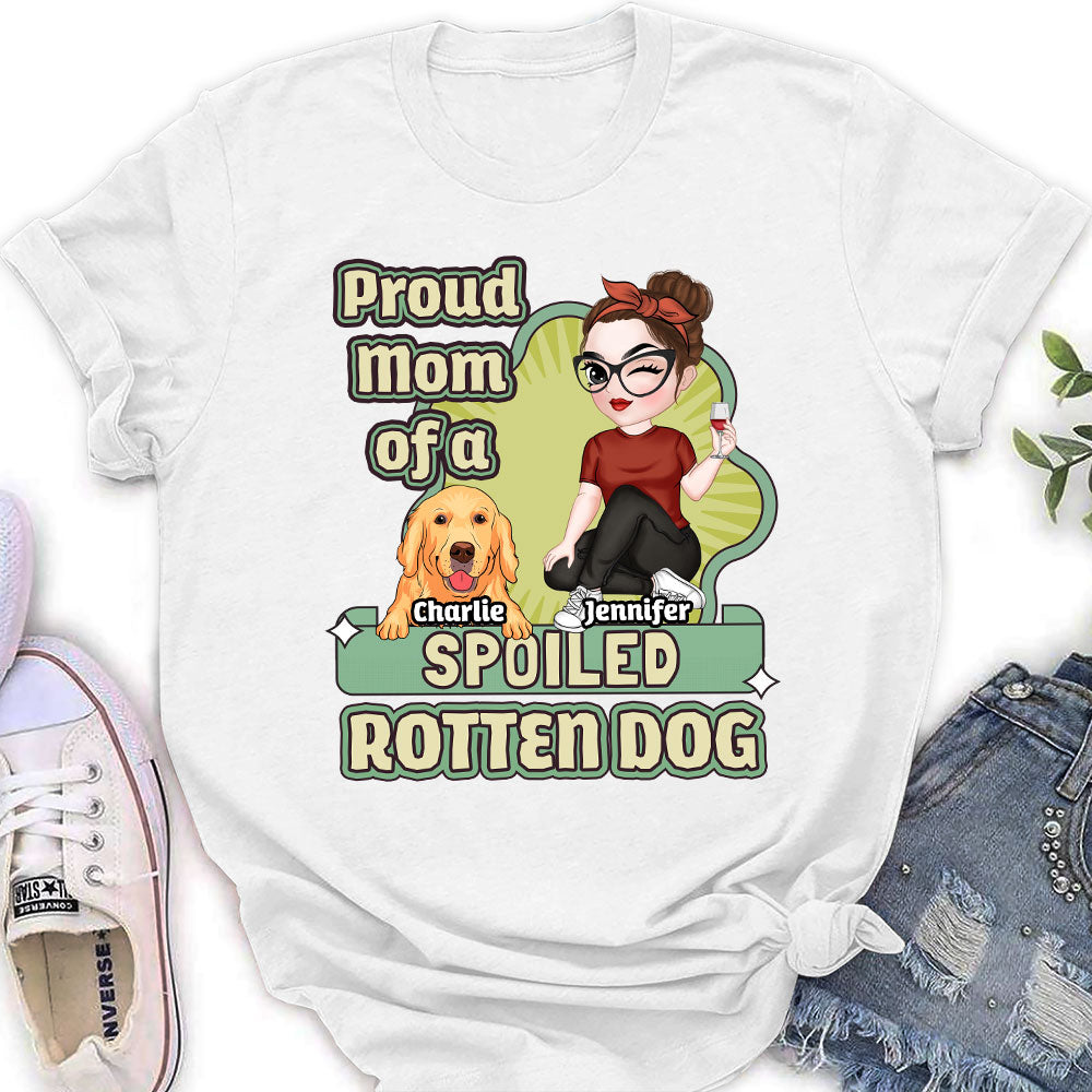 Spoiled Rotten Dog Version 2 - Customizable Personalized Women's T-Shirt for Pet Lovers