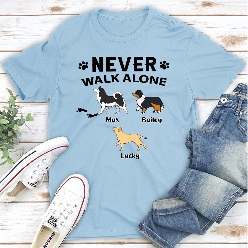 Never Alone - Customizable Unisex Personalized Pet Lover T - shirt