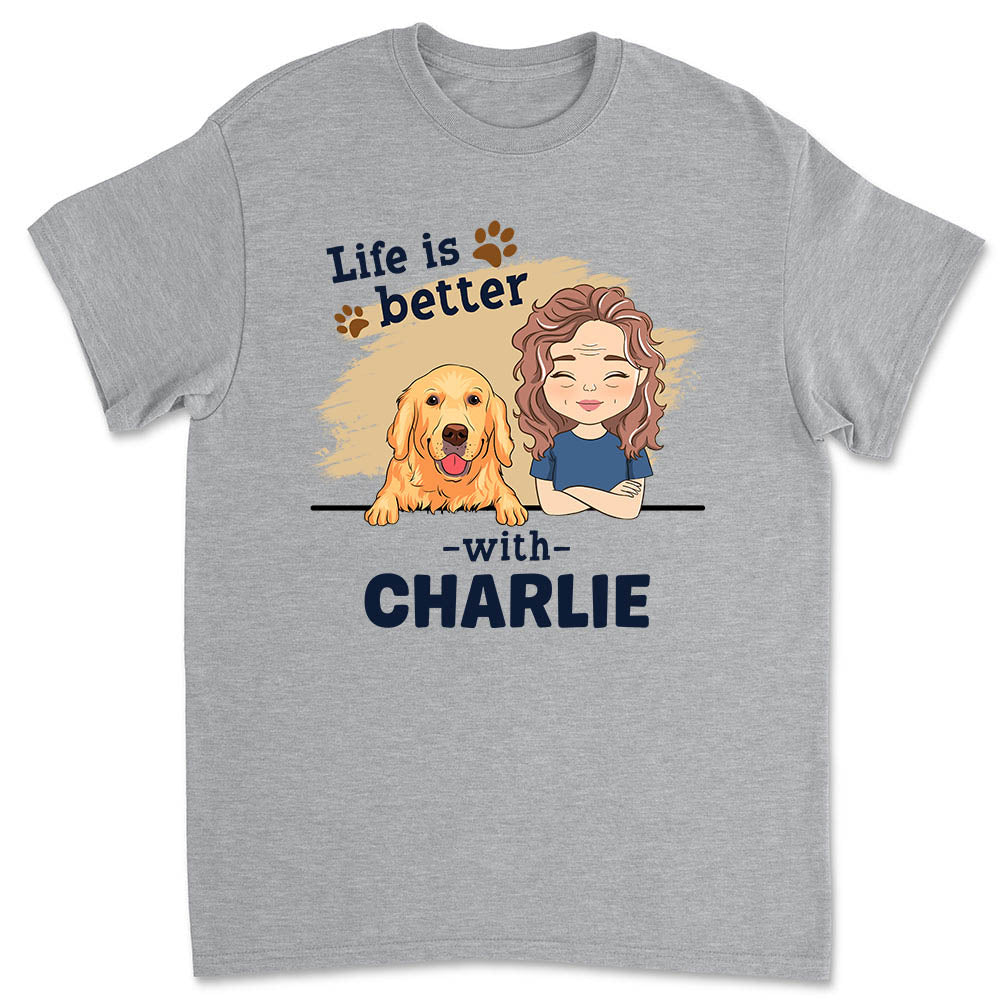 Chibi Dog Personalized Custom Unisex T-shirt - Ideal Gift for Pet Lovers