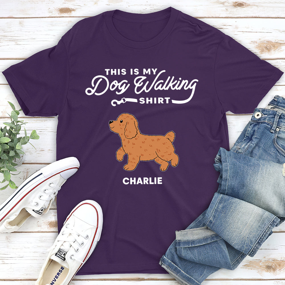 Customizable Unisex Walking T-shirt - Ideal Gift for Pet Lovers