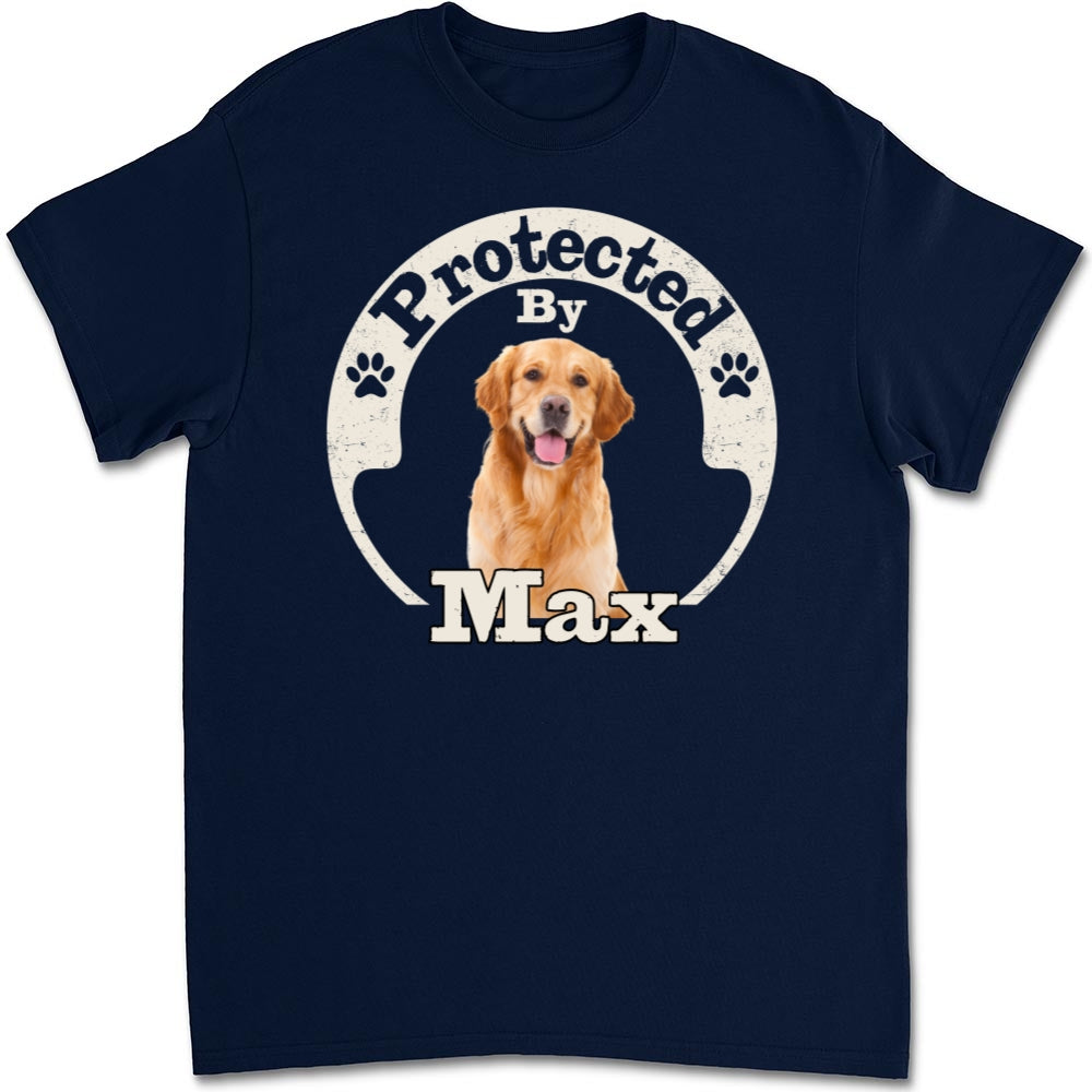 Personalized Human & Dog Photo Ver 2 Unisex T-Shirt - Ideal Gift for Pet Lovers