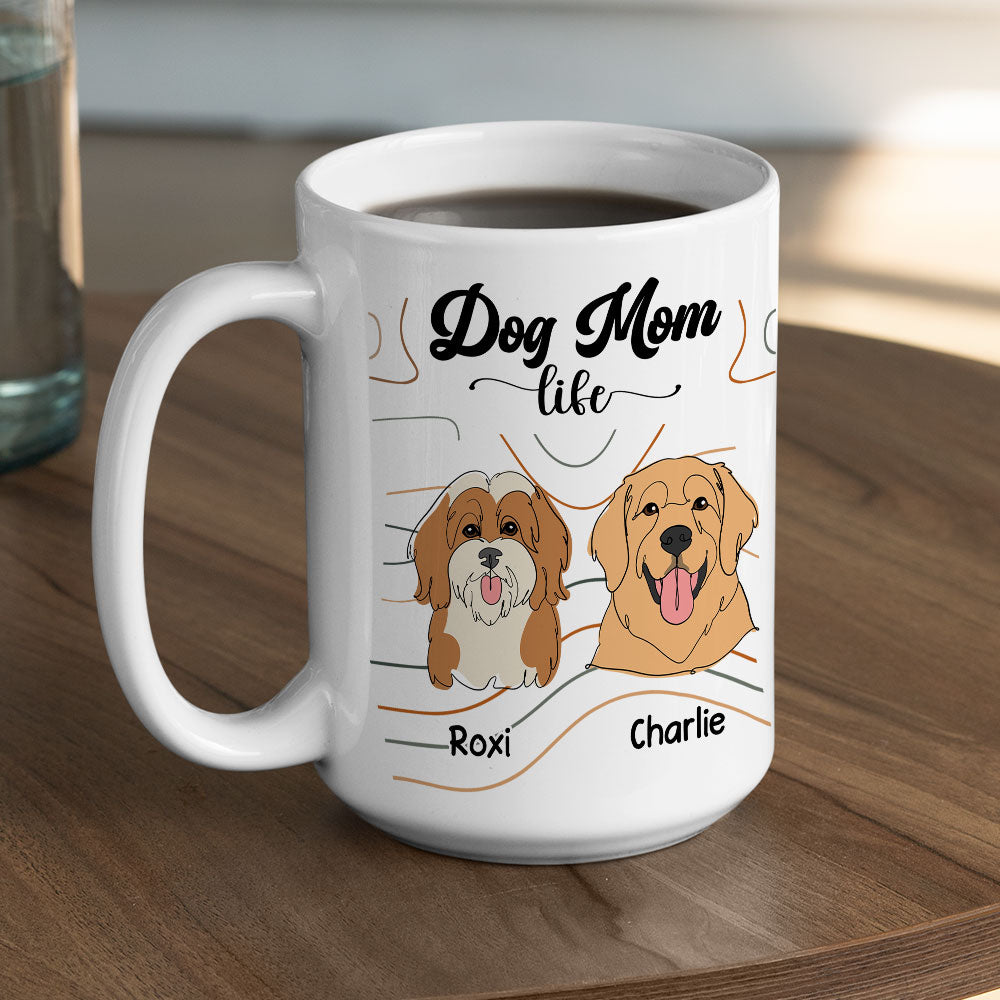Personalized Custom Coffee Mug: My Dogs Make Life Even Better