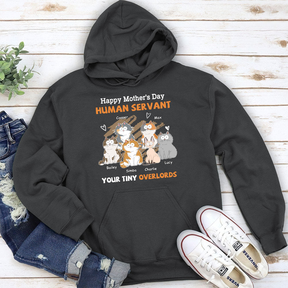 Personalized 'To My Human Servant Mom' Custom Hoodie - Ideal Gift for Pet Lovers