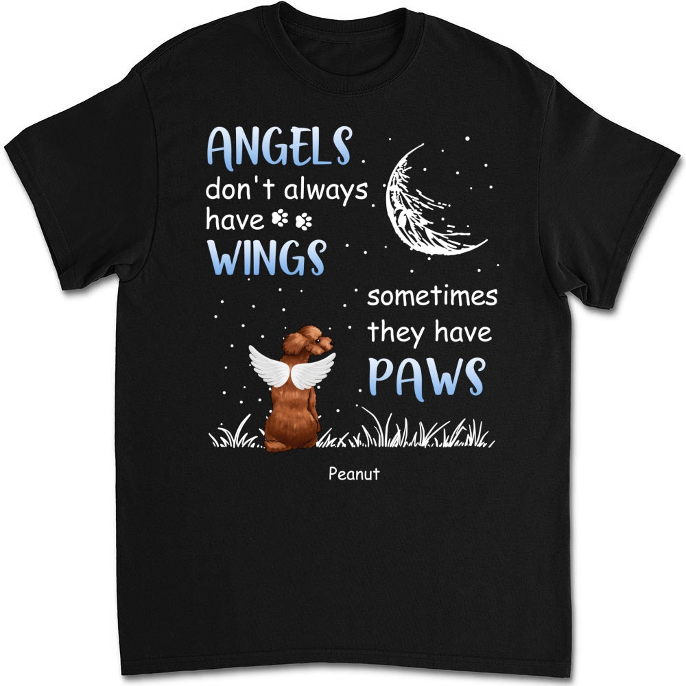Personalized Angels Don't Always Have Wings Unisex T-Shirt - Ideal Gift for Pet Lovers