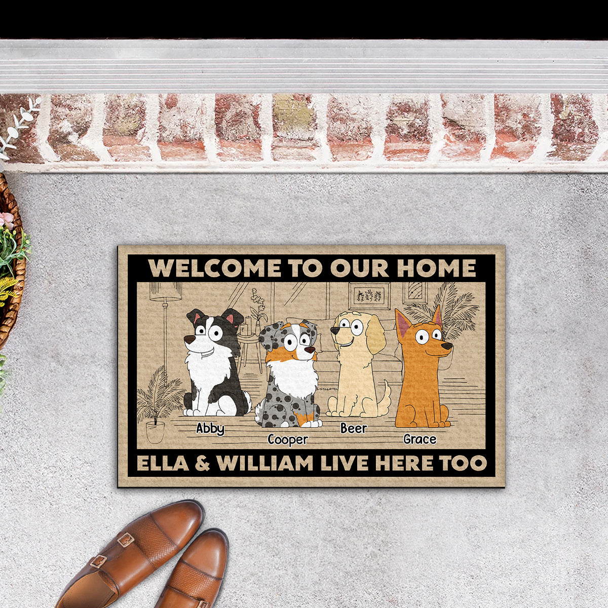 Personalized Pet-Friendly Doormat: Welcome Guests with Your Furry Friend's Picture
