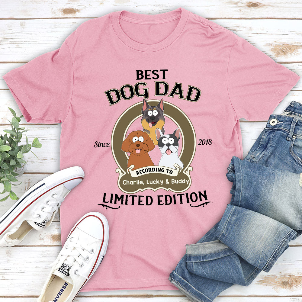 Limited Edition Personalized Custom Unisex Dog Dad T-shirt