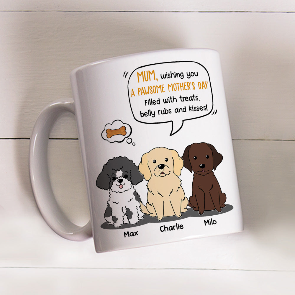 Personalized Custom Coffee Mug Filled with Treats - Ideal Gift for Pet Lovers