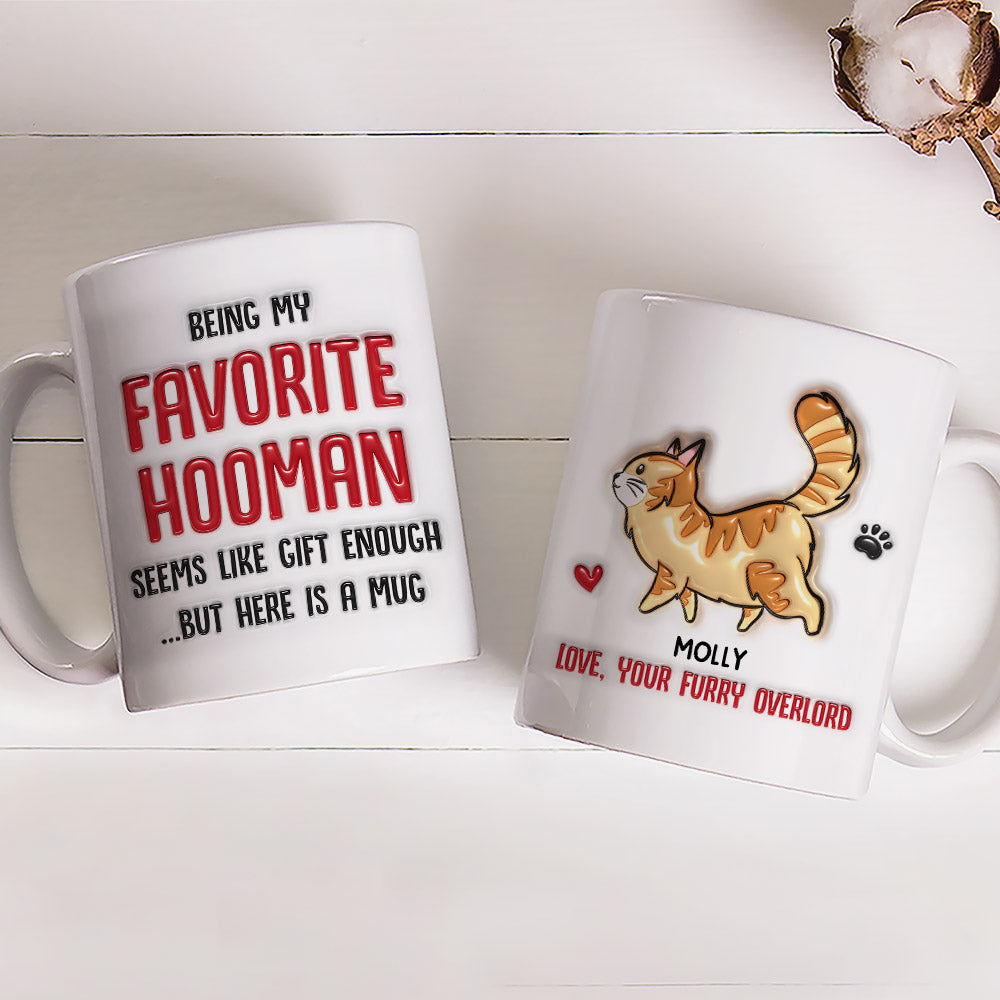 Personalized 3D Inflated Effect Ceramic Mug - Ideal Gift for Loved Ones