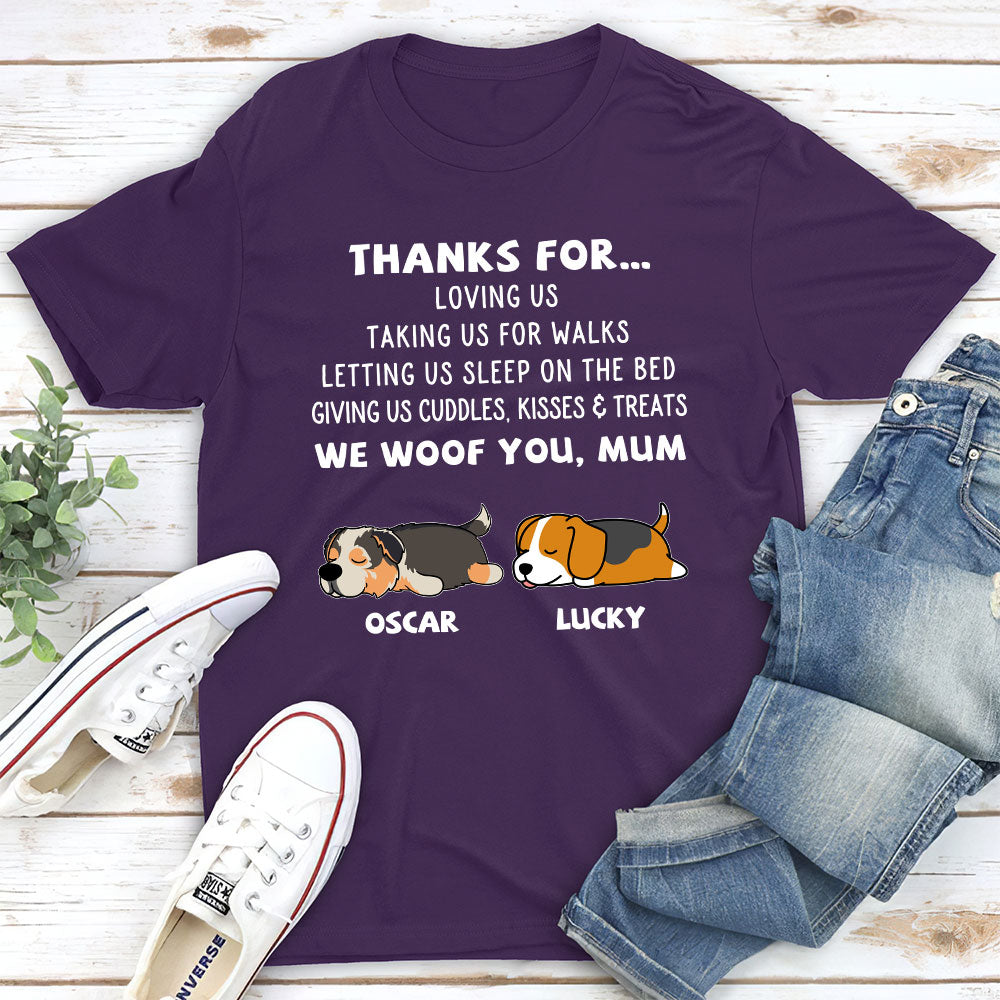 Personalized Unisex 'Thanks For Loving Me' T-shirt - Ideal Gift for Pet Lovers