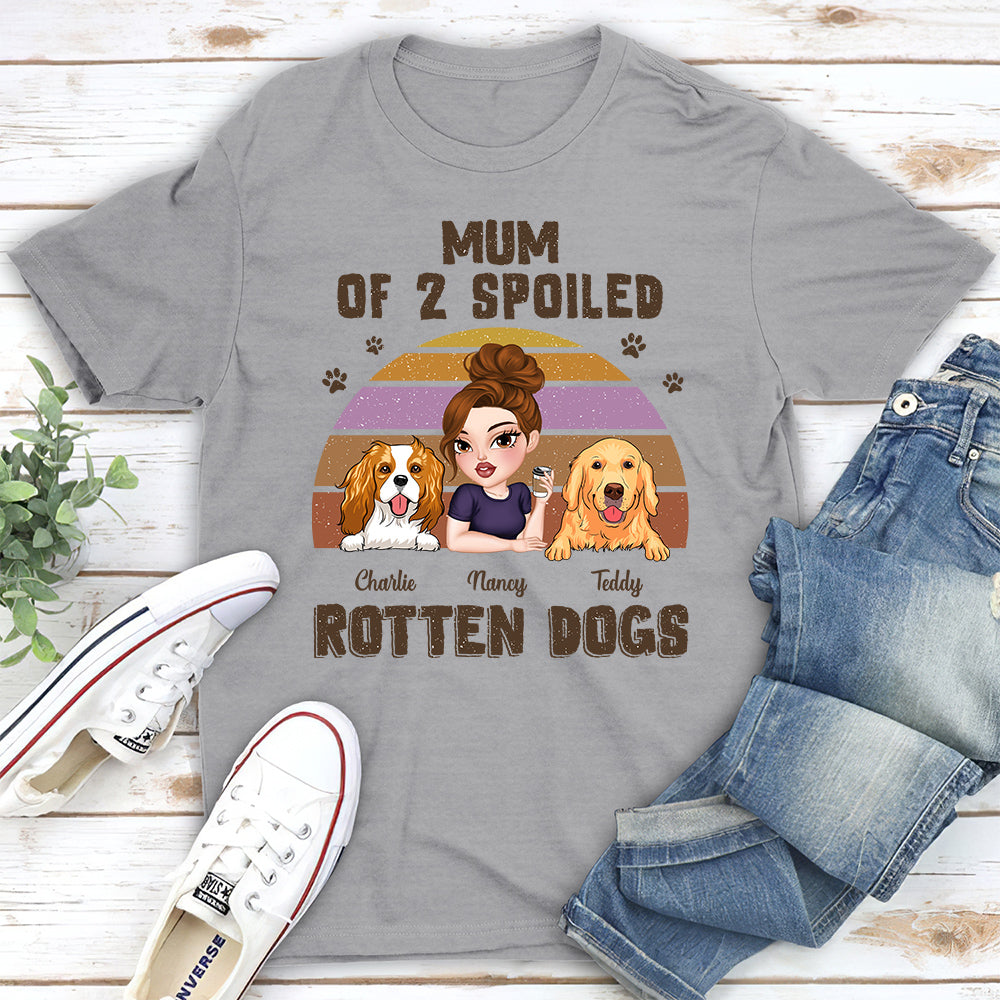 Spoiled Rotten Dogs Version 2 - Customizable Unisex Personalized Pet Lover T-shirt