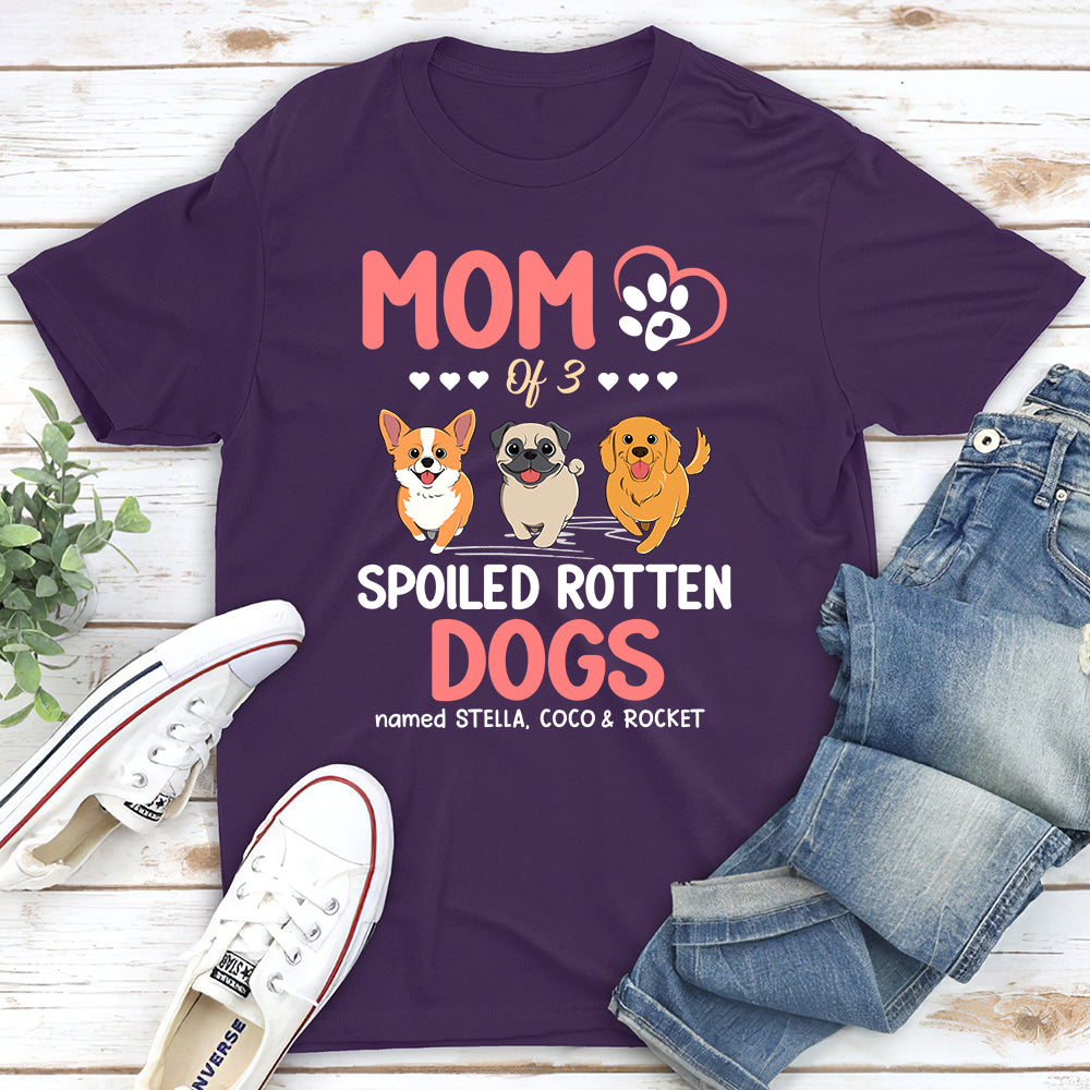 Personalized Unisex T-shirt for Proud Parents of Spoiled Dogs