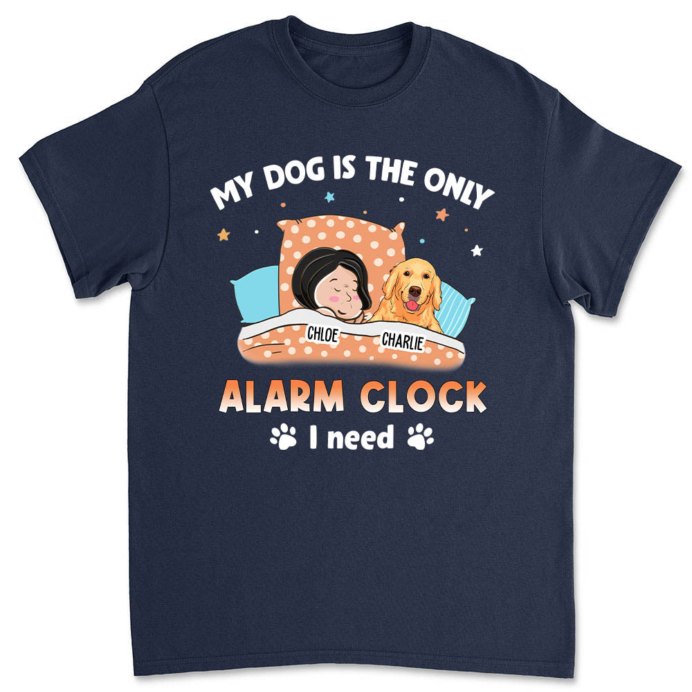 Personalized Unisex 'My One And Only Alarm' Pet Lover T-shirt